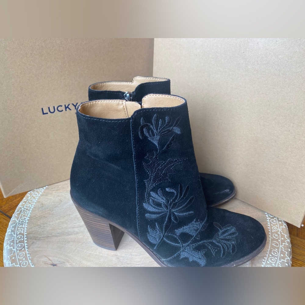 Lucky Brand Black Elenor Bootie 8